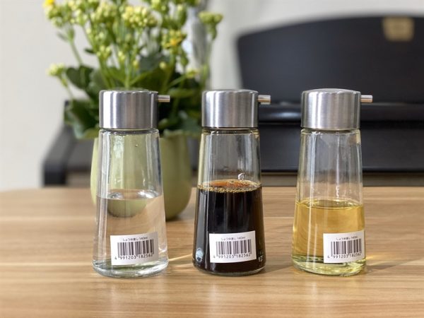 KBN01 - Lọ đựng dầu ăn, nước mắm bằng thủy tinh - hàng Nhật - chiếc