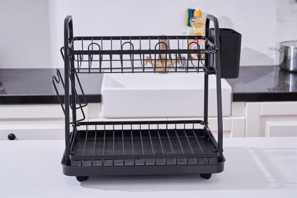 KDR6100 - Giá úp bát 2 tầng có khay hứng, thoát nước