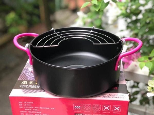 Nồi chiên kèm khay hứng 20cm Lezzet - Nhật Bản - XẢ KHO - chiếc