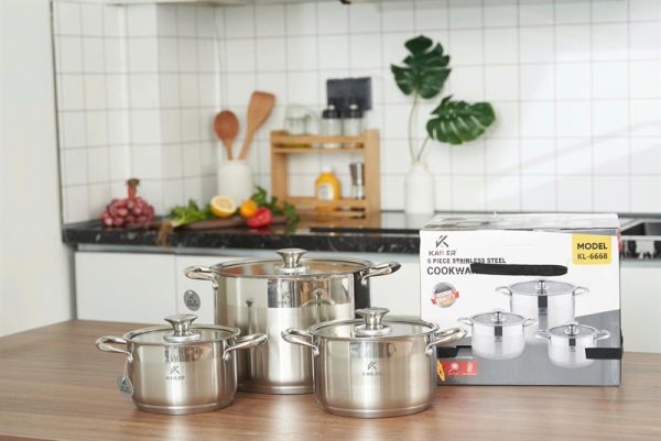 KL6668 - Bộ nồi Kailer inox 3 món 5 lớp