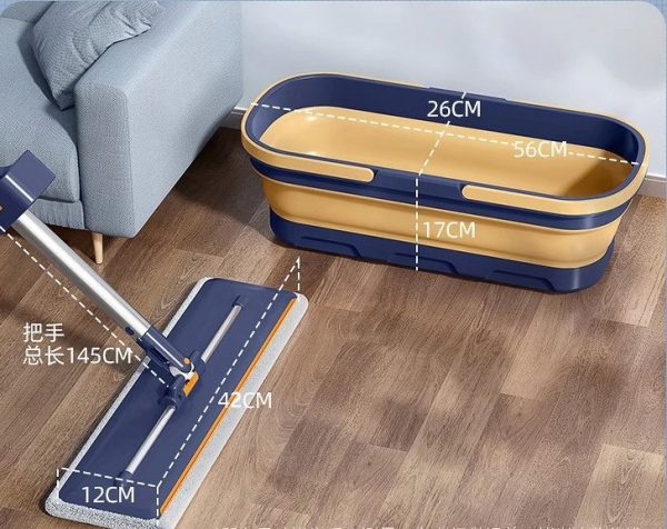 KLD83 - Bộ cây lau nhà kèm 4 miếng lau