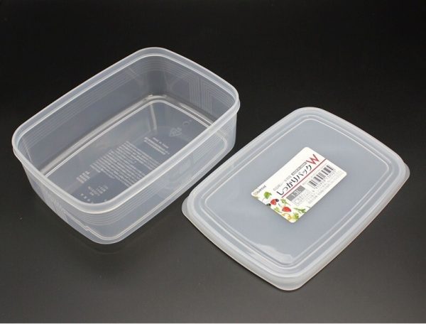 KBN69 - Hộp nhựa đựng thực phẩm nắp dẻo 1.3L Nakaya - hàng Nhật - bánh - Hình ảnh 2
