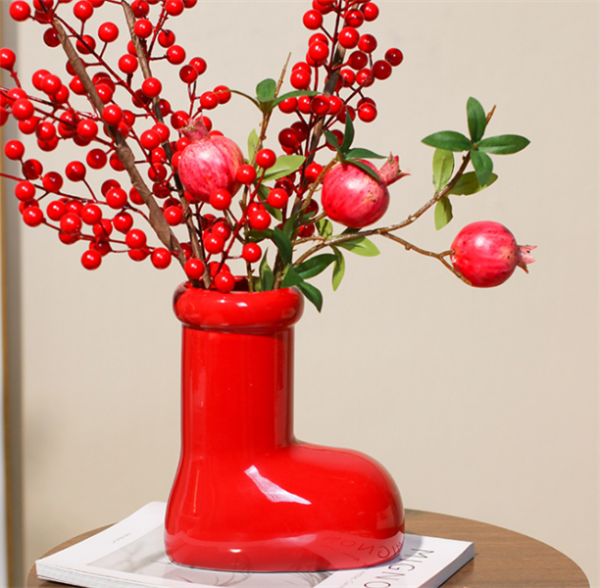 NC204 - Lọ hoa hình giày, size 20cmx16.5cm