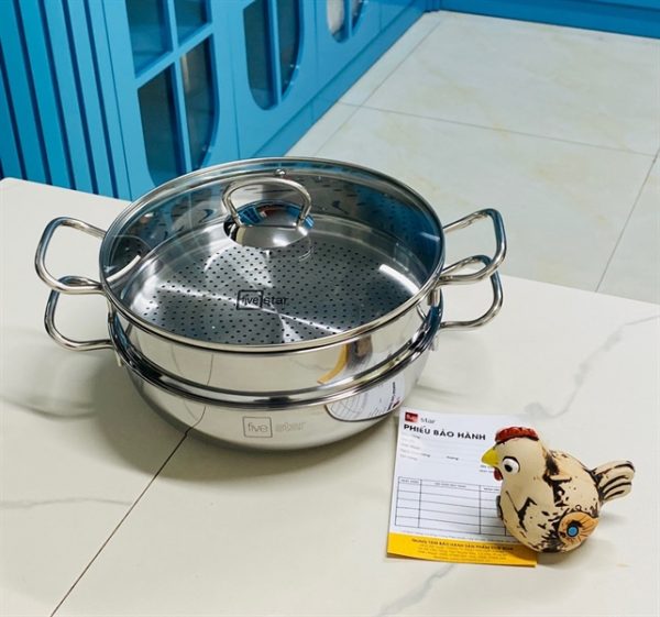 FST03 - Bộ nồi xửng hấp Fivestar size 26cm - bộ