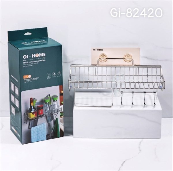 GI82420 - Kệ nhà bếp đa năng dán tường cao cấp Gi Home