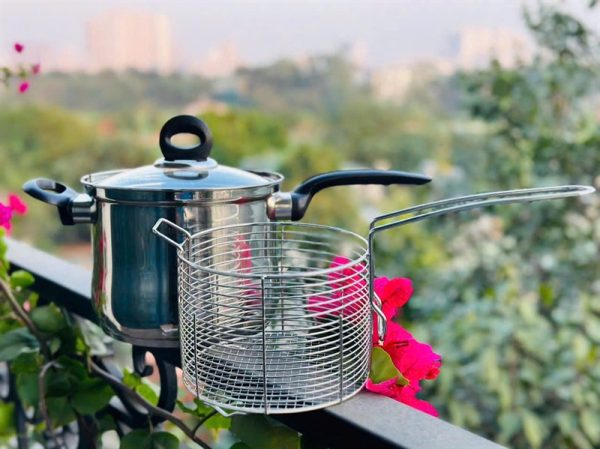 AN02VH - Quánh inox chiên ngập dầu Arber, size 18x15cm
