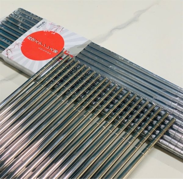 GHA304 - Set 10 đôi đũa chân không RAION Nhật Bản inox304
