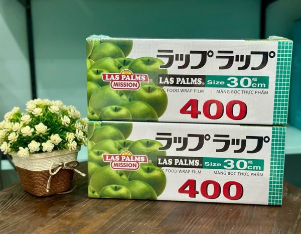 MÀNG BỌC THỰC PHẨM LAS PALMS 400m - CÔNG NGHỆ CỦA NHẬT BẢN - hộp