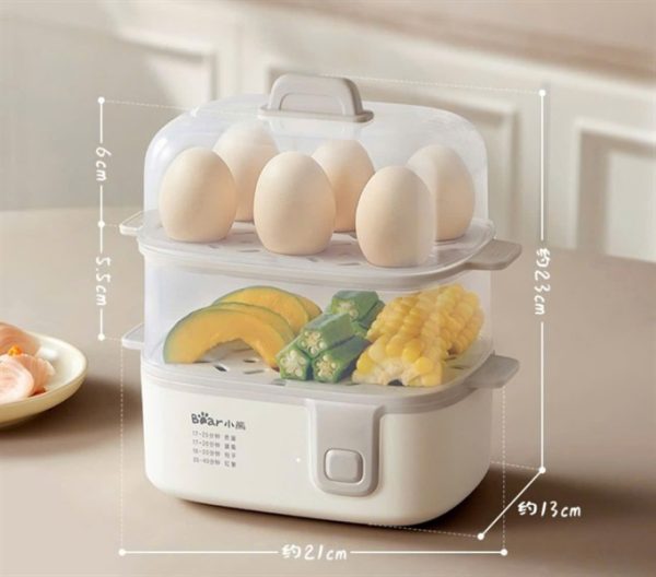 D12R3 - Nồi hấp 2 tầng Bear ZDQ, cs 270W
