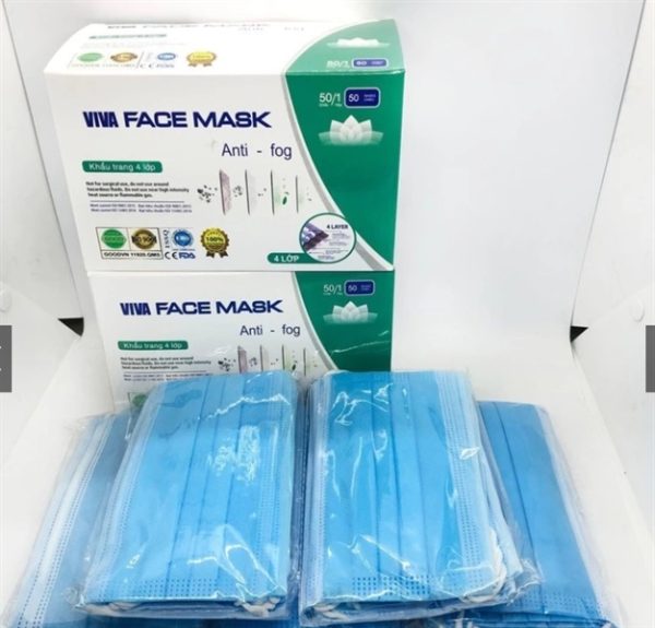 Hộp 50 Khẩu trang 4 lớp Viva Face Mask - hộp
