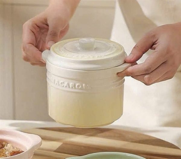 Hũ sứ Macaron, dung tích 500ml, màu Vàng