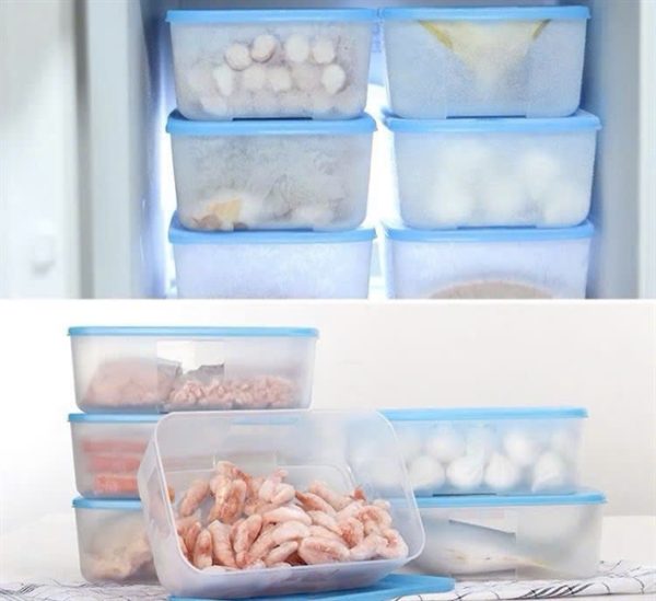 TUP16 - Set 6 hộp đông dẻo Tupperware 1.7L đựng thực phẩm, có hộp