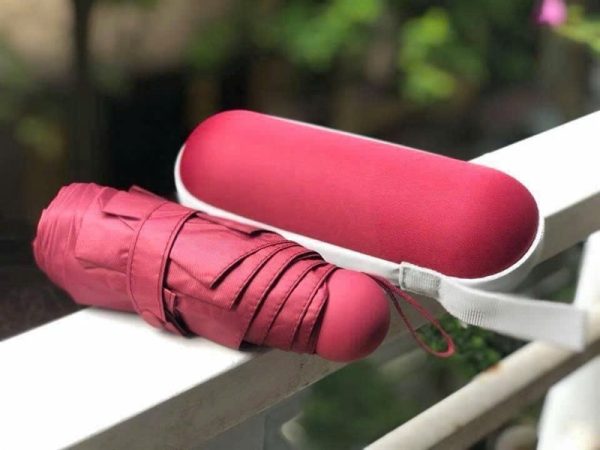 MK15 - Ô dù 8 nan Mini, màu Đỏ