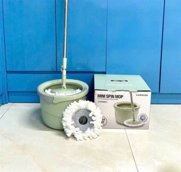 ETM498MIT - Cây lau nhà Mini Ettom Lock&Lock kèm 2 Bông Lau, màu Mint