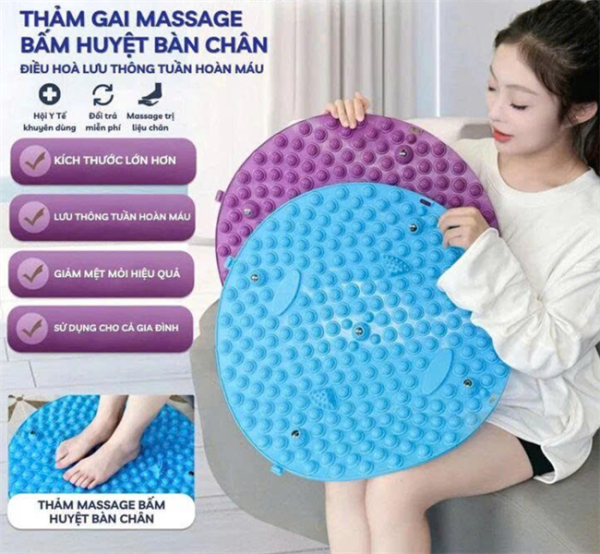 KLX56 - Set 2 tấm tròn massage chân, size 55cm